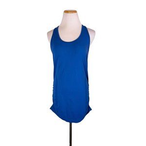 Athleta Size M Blue Speedlight Seamless Tank Scoopneck Top Racerback